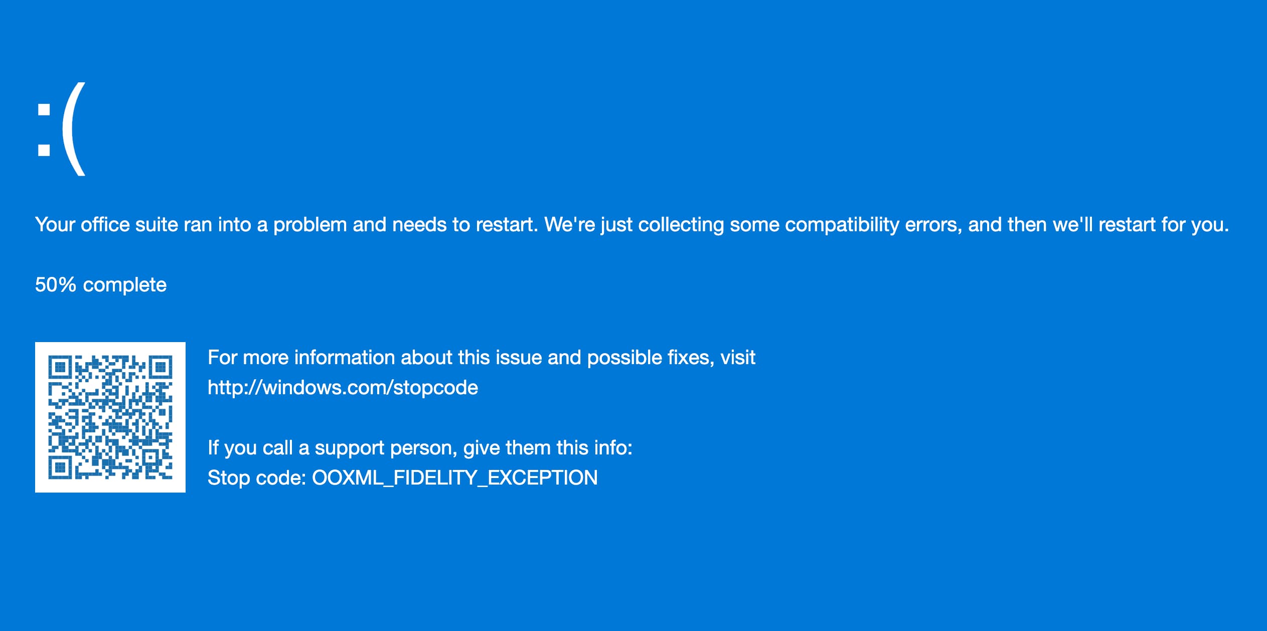 An abstract illustration of competing office document formats and the compatibility treadmill